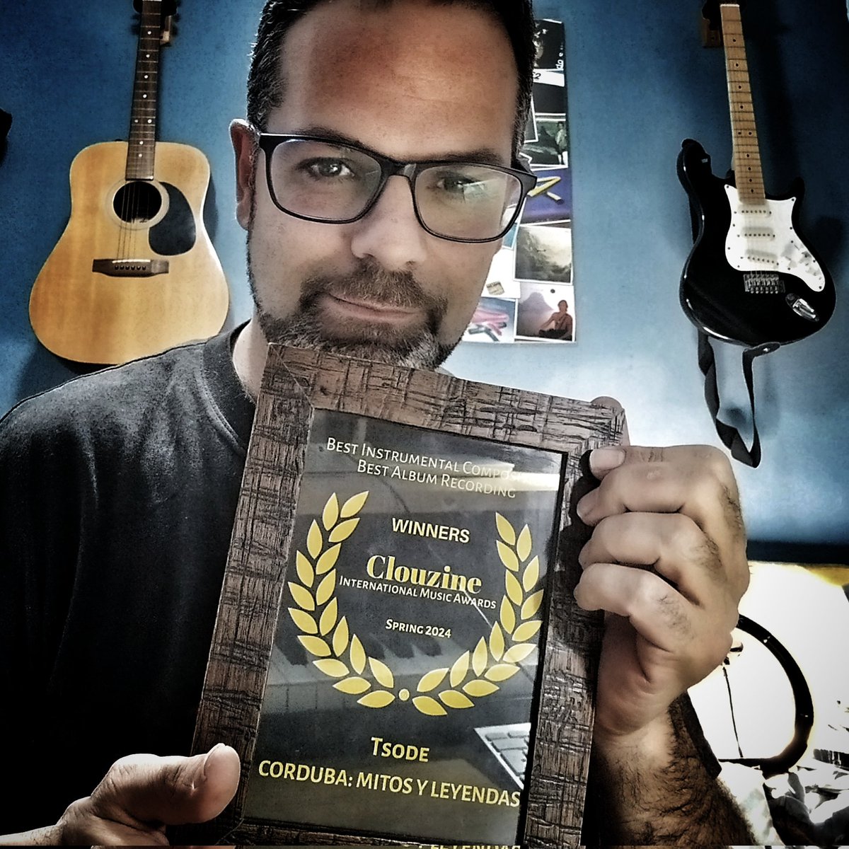 Colocado mi certificado como ganador del <a href="/clouzine/">CLOUZINE™ Independent Online Music Publications</a> International Music Awards a Mejor Grabación y Mejor composición instrumental. Orgulloso de llevar el nombre de Córdoba por el mundo a través de mi música. 

#cordobaespaña #cordobaesp #musicainstrumental #newagemusic