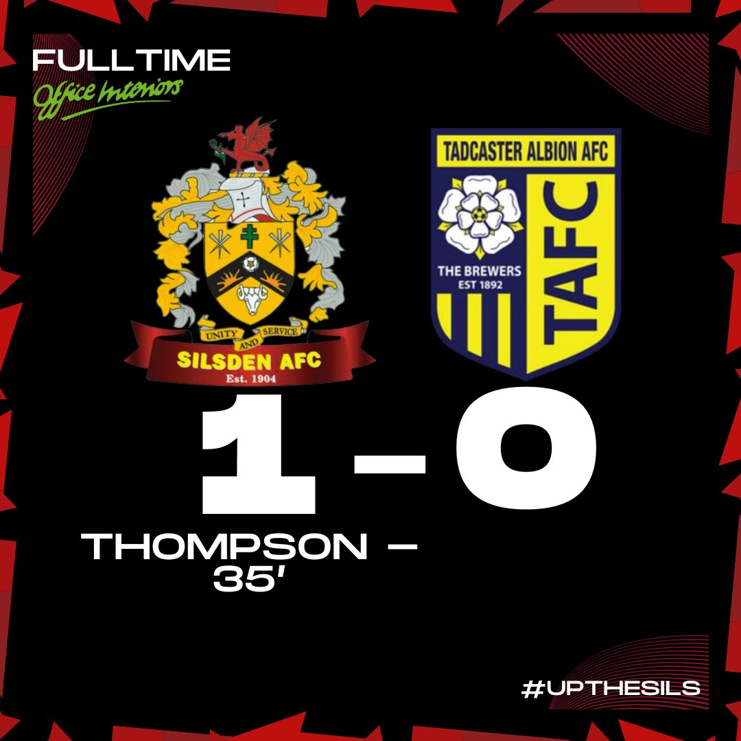 SilsdenAFC's tweet photo. FULLTIME

A great win for Sils, we worked hard and came out on top in what was a quality game of football between the two sides!

Harry Thompson grabbed the winning goal with a smart header in the first half⚽️

Safe journey home to our visitors!

#UpTheSils #SilsdenAFC https://t.co/Lth5LeNefU