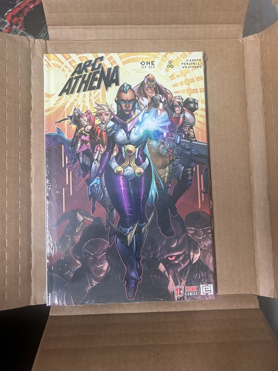 SeclusionStudio's tweet photo. Just got in this awesomeness by @EricCanete and can’t wait to get into it . Guess I’ve got some #homework this weekend. #comics #indiecomics  #arcathena https://t.co/yTEUHZ2LYl