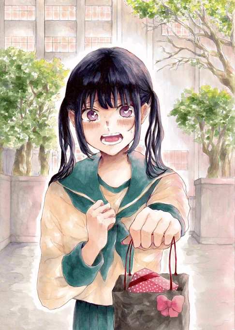 「これ受け取って」再掲失礼します!#コピック #illustration #HappyValentinesDay 