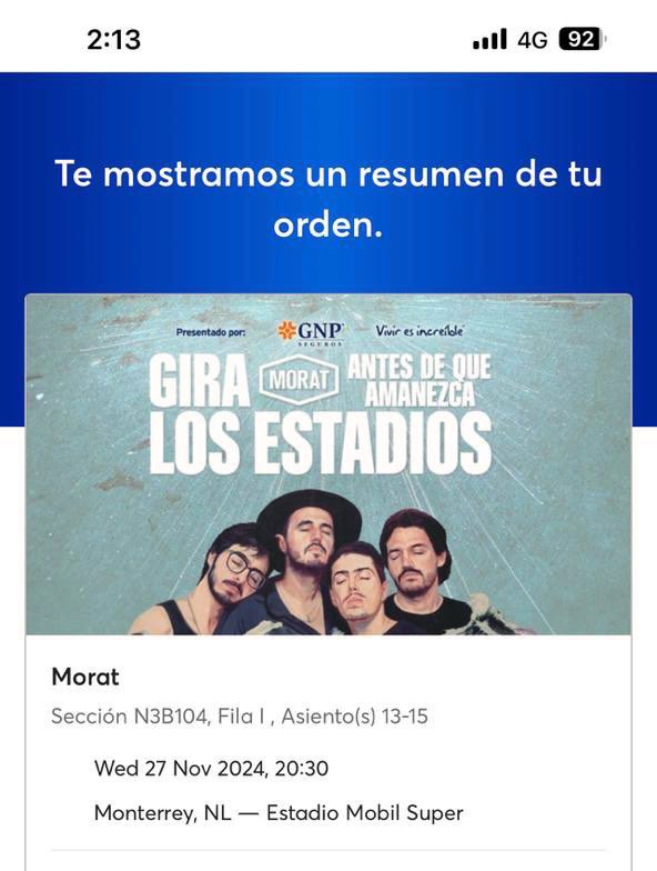 VTanajara's tweet photo. Otro año con terapia ❤️‍🩹 #morat #losestadios https://t.co/5vxzTdJsa8