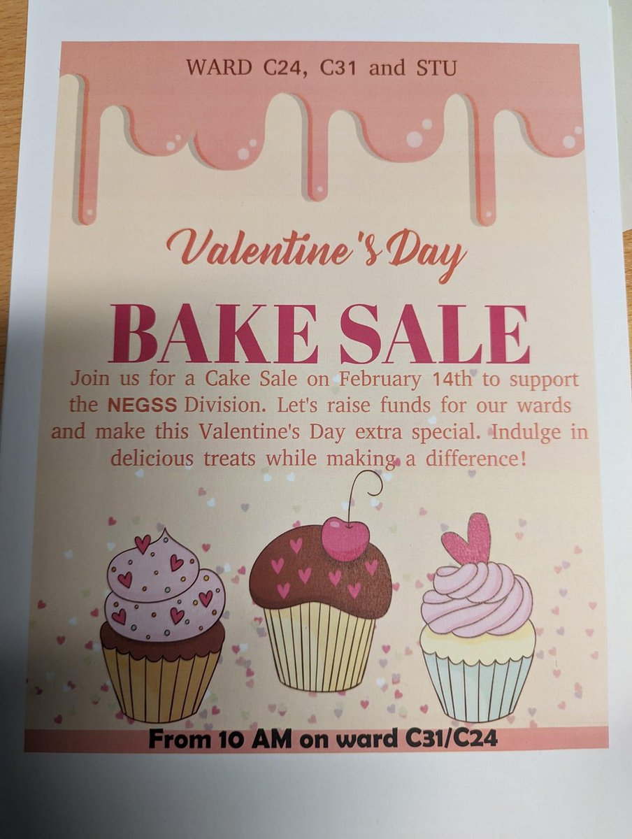 QMC join us within NEGSS (C31,STU ,C24) tomorrow for our cake sale, lots of delicious homemade cakes and cookies, just remember cash only! ❤️❤️❤️