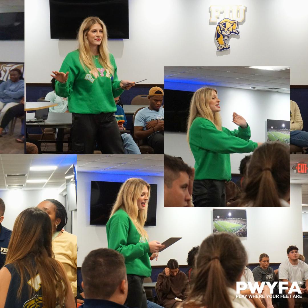 Things we love to see: record-breaking attendance numbers at FIU FCA (70 people!) and 15 souls saved in a salvation moment post-sermon! FIU, we love you! 

#FCA #athlete #christianathlete #sermon #pwyfa #playwhereyourfeetare #pwyfaplaywhereyourfeetare