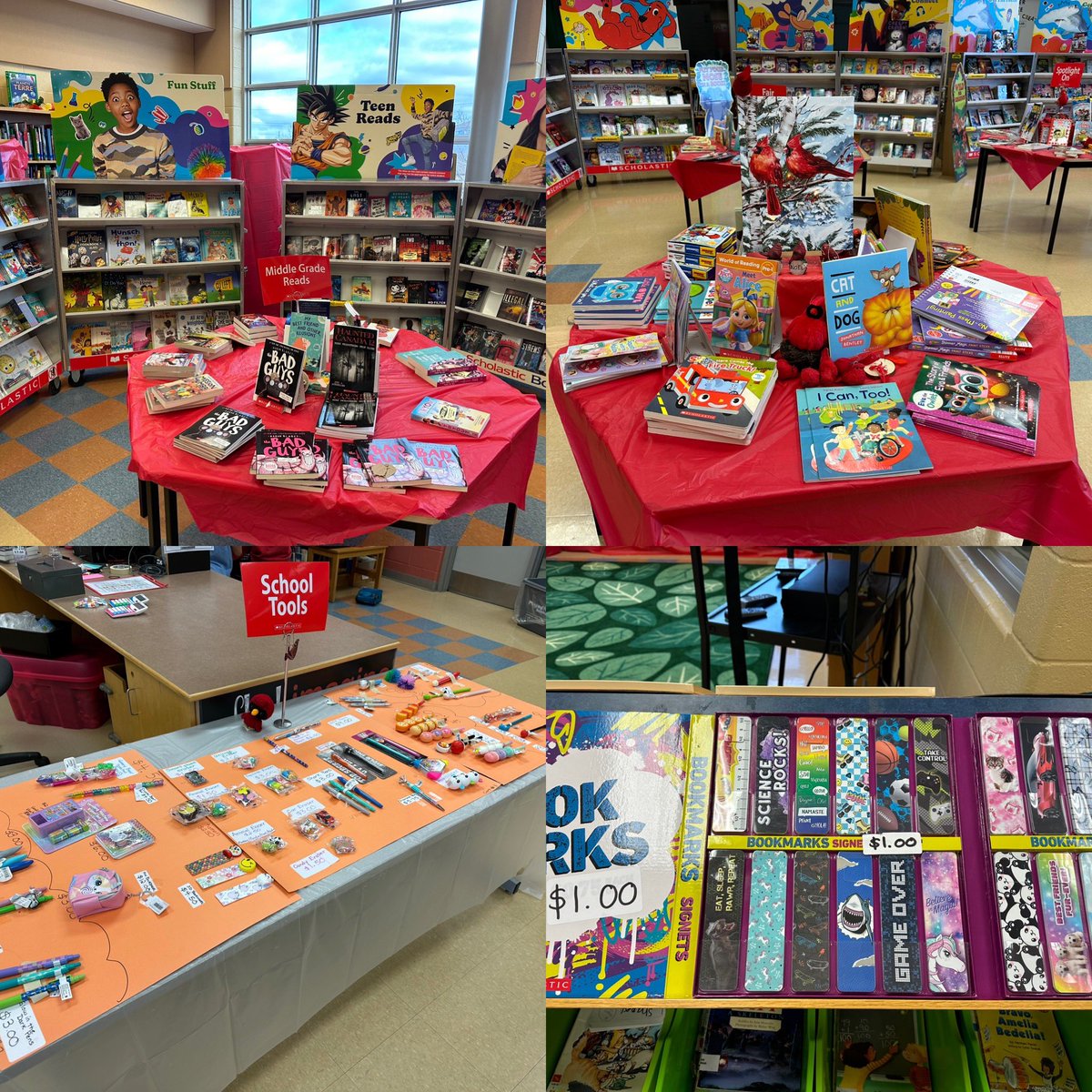 The Holy Family Book Fair is here and students are so excited! @HOFAM_DPCDSB