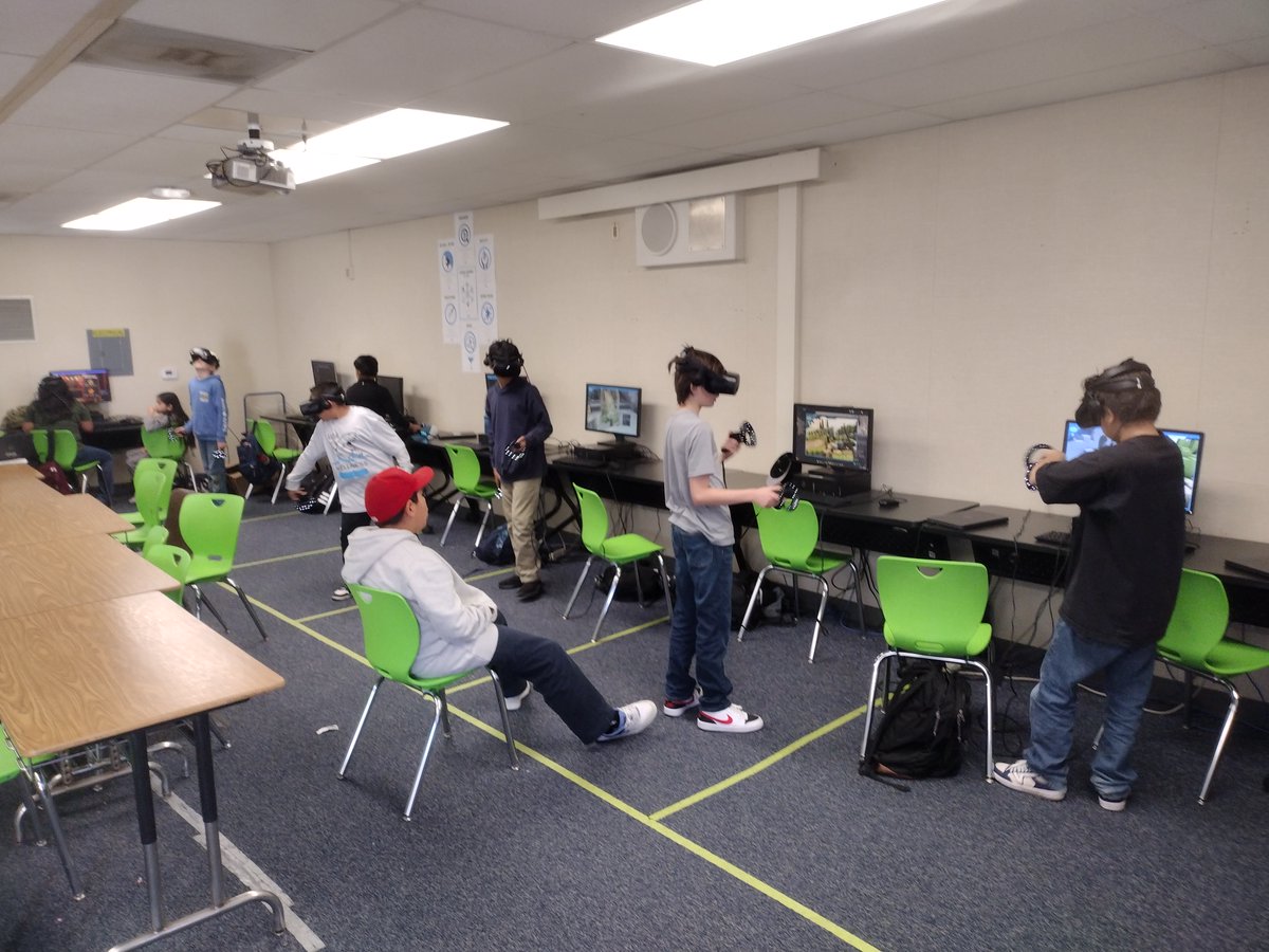 We're currently exploring virtual worlds, preparing to create our own. It's fun stuff.