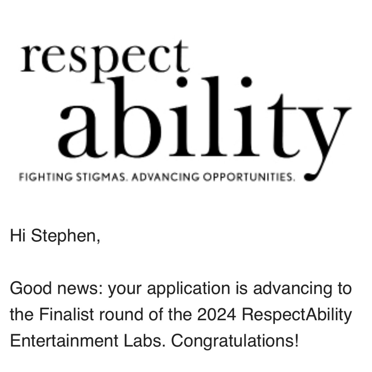 skndeep's tweet photo. Truly honored to be named a FINALIST in the RespectAbility Entertainment Lab! π Truly appreciate everything v these folks do and their advocacy and support. #screenwriting #respecttheability #disabilityawareness https://t.co/xihituribt