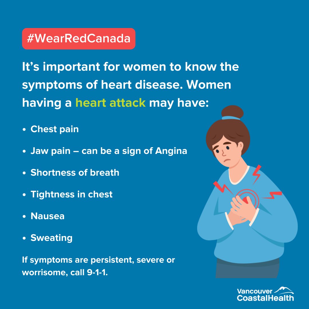 Did you know that heart disease presents differently for women than men? Although heart disease is the leading cause of premature death for Canadian women, there are inequities in how it is recognized, understood and treated in women. Learn more: wearredcanada.ca
