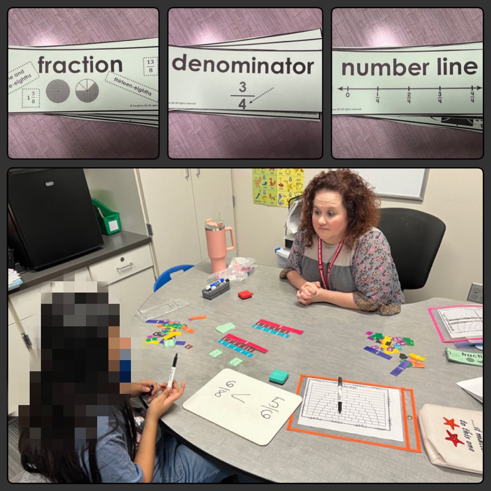 Check out the tools being used to support the #PISDMTSS efforts at #PISDMathChat Mae Smythe! Explicit Review of Vocabulary! Concrete Models! Pictorial Models! Thank you, Ms. Ely! Mathematicians learn &amp; grow together! #MaWPLC