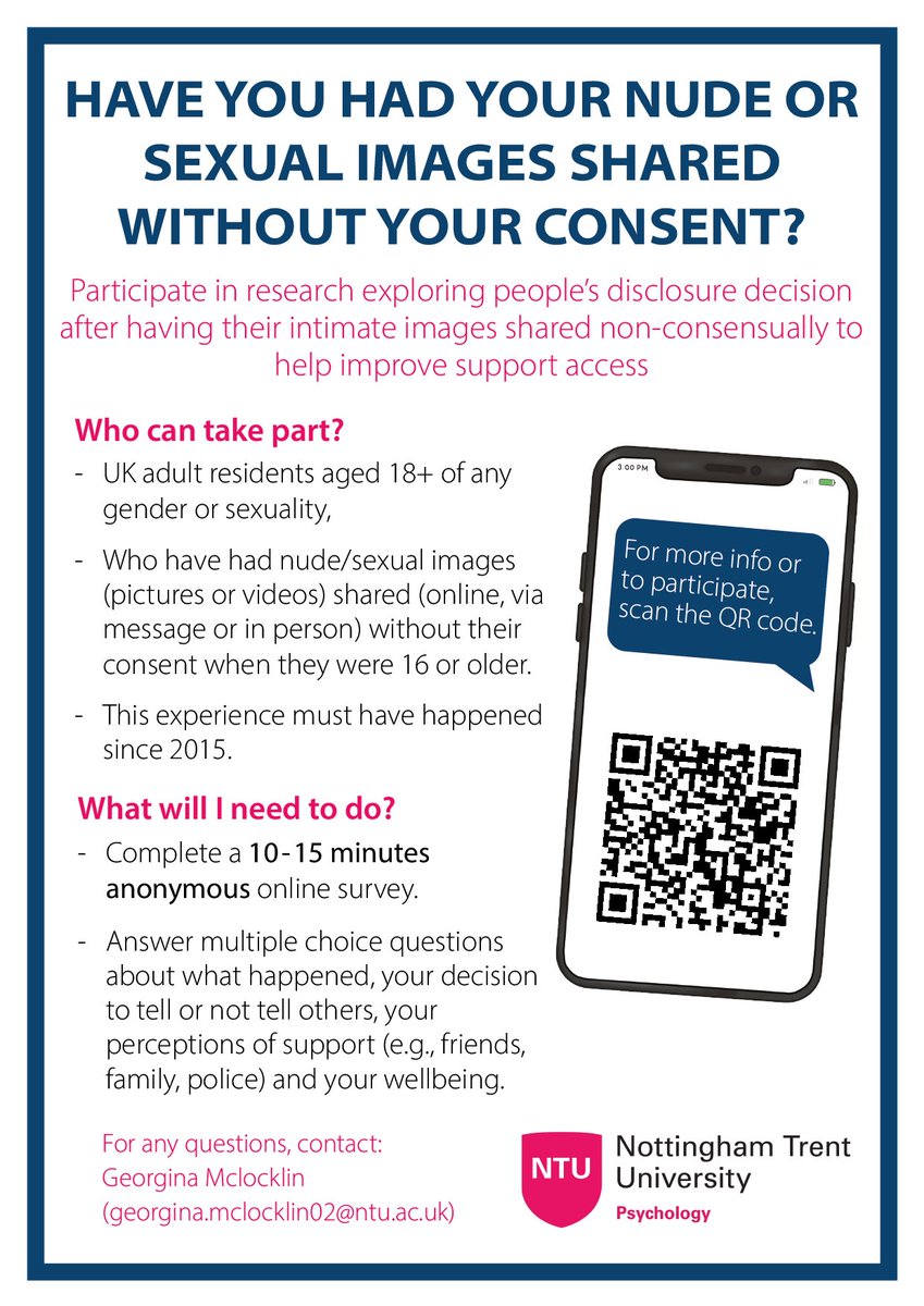 If you’ve experienced this &amp; meet the criteria below please consider taking part in this short anonymous survey: tinyurl.com/2duaepu5

If you’ve not experienced this please RT to help spread awareness of this research which aims to improve support. <a href="/NotYourPorn/">#NotYourPorn</a> <a href="/VOIC_tweets/">VOIC</a>