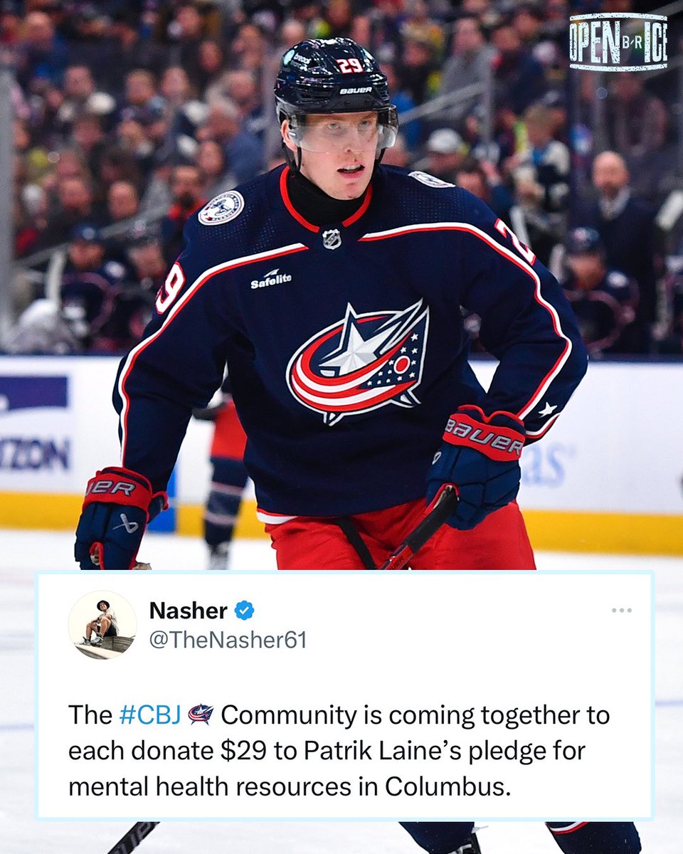 BR_OpenIce's tweet photo. After a podcast made a negative comment about Patrik Laine’s mental health, fans have donated over $10,000 to a fund Laine set up to benefit men’s mental health initiatives. https://t.co/snwvvWEhPw