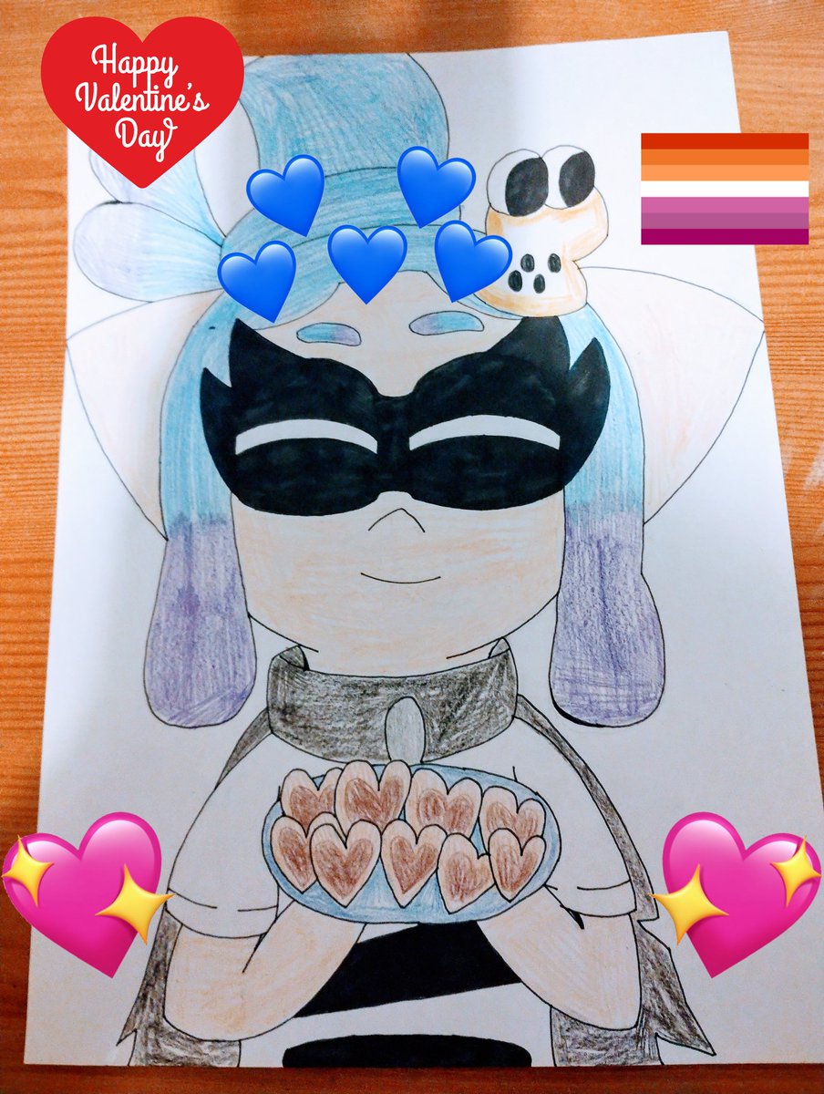 PikSplatMar's tweet photo. Happy valentine's day to all of my dearest friends <3💖💕💘💝💞

#splatoon3 #splatoon2 #splatoon #SFW #splatoonoc #nintendo #4splatoc #OC #agentOC #splatoonNINTENDO #SFW_artist #ValentinesDay #valentinesday2024 #agent5 #inklinggirl #cookies https://t.co/IR3n41H0Rt