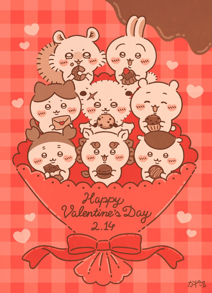 Happy Valentine's Day💌🍫🍪🌹

#ハッピーバレンタイン 
#ちいかわファンアート