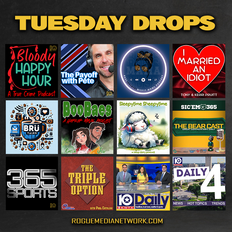 network_rogue's tweet image. Rogue Media Drops - Tuesday, February 13th!

 View new episodes here: bit.ly/46BiMni

Bloody Happy Hour - Episode 136: The Nightmare in Napa Valley
Join Patreon Now! bit.ly/3IJTqtP
spoti.fi/48Ycf86

Start your show with us today! bit.ly/46ITjIm