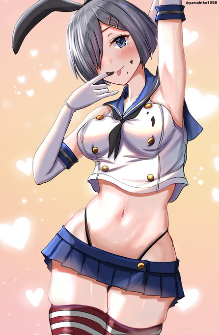 バレンタインデー💞
島風コスの浜風ちゃんが
チョコペロリ(๑'ڡ`๑)
#艦これ 
#浜風 