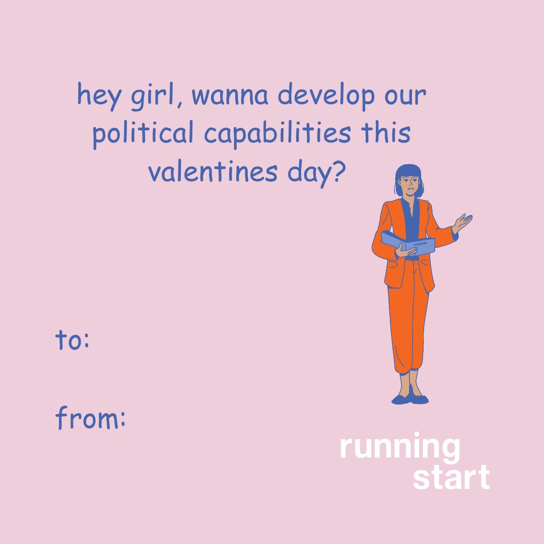 Happy Galentine's Day from Running Start! Send these Galentines to your favorite leader, or send them to someone who you think should apply to the High School Program!