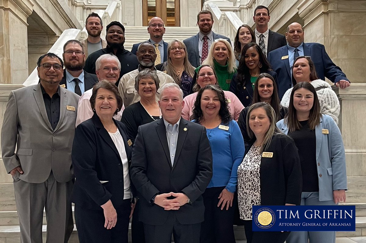 AGTimGriffin's tweet photo. Thanks to the members of Leadership Crawford County and Leadership Fort Smith for the invitation to speak to them today in the Old Supreme Court. It was great to visit with fellow Arkansans who are involved in their communities. I encouraged them to learn all they can about how different levels of government work and to build their networks so they can be of better service to their neighbors. @ChamberVanBuren @FtSmithChamber #arnews