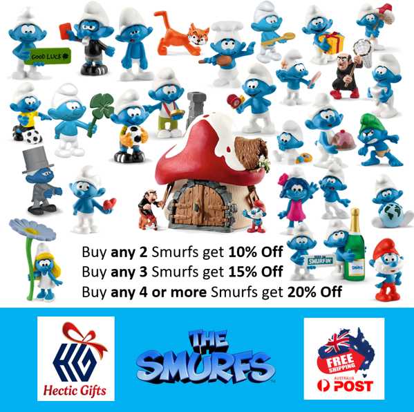 HecticGifts's tweet photo. Say it with a Smurf! There’s a Smurf for any occasion. Buy multiple Smurfs in the same order and save!
https://t.co/PIp4lSWJVc
#HecticGifts #Schleich #TheSmurfs #Collectible #Figurines #PapaSmurf #GrumpySmurf #BrainySmurf #Smurfette #GreedySmurf #FreeShipping #AustraliaWide https://t.co/H7RJ9cWYuf
