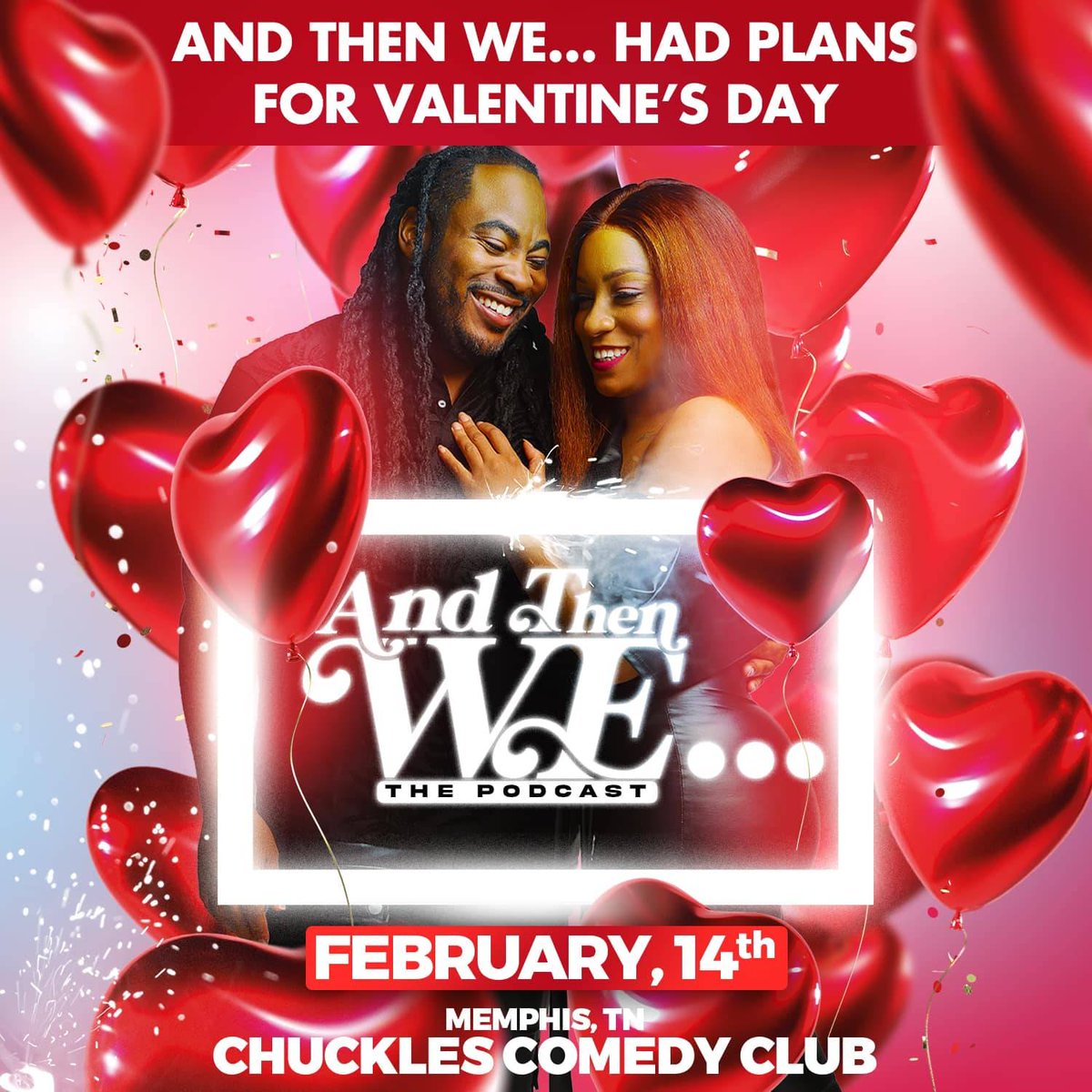 And then we....
Grab some love fun with us! Get tickets now.
memphis.chucklescomedyhouse.com