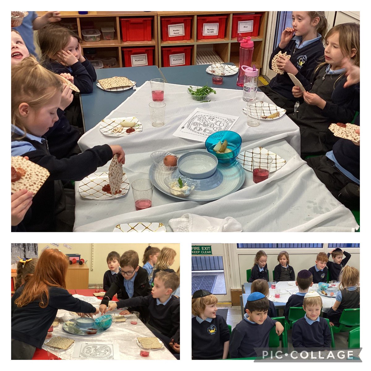 thingwallprima1's tweet photo. 💙💛Y1 had a super Big RE Day with Mrs Elson from @ElsonREdays They explored what it means to be Jewish and celebrated the festival of Passover. They wrote thankfulness prayers and created some ‘Attitude of Gratitude’ writing and artwork. Thank you Mrs Elson.@OakTreesMAT 💛💙 https://t.co/BQoeiEXJy6