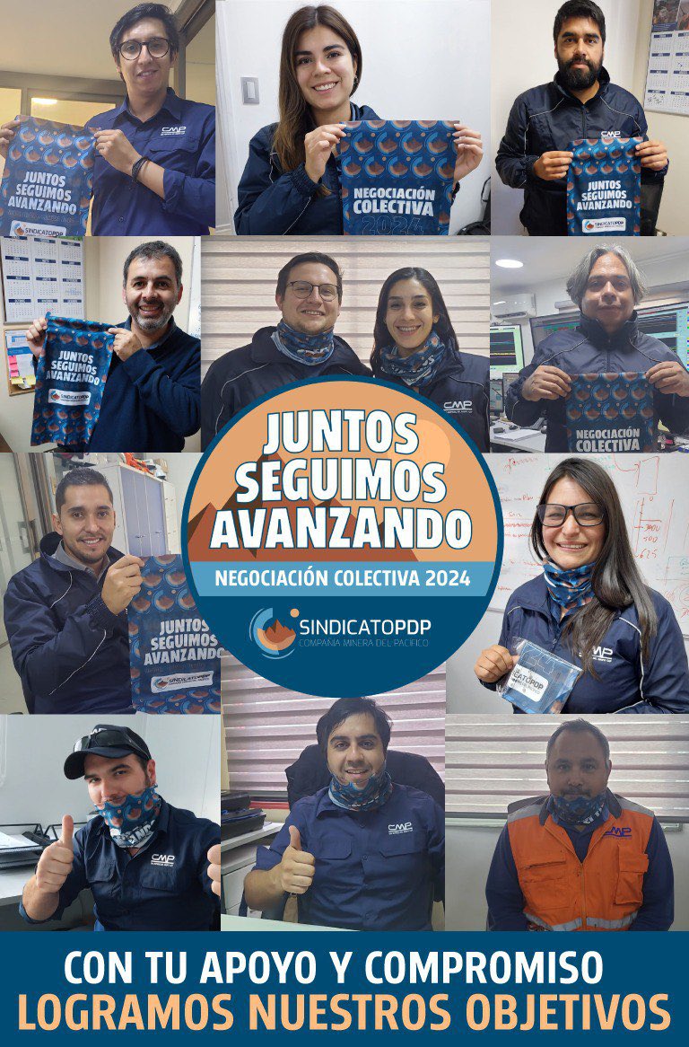 🤝🏻✅ Un saludo a los supervisores/as del Sindicato PDP <a href="/SindicatoPDP/">Sindicato PDP Supervisores CMP</a> que están negociando en Compañía Minera del Pacifico <a href="/CAP_CL/">Grupo CAP</a> la minera de hierro más grande del país.

Con unidad, se lograrán sus objetivos. Adelante supervisores !! 

sindicatopdp.cl

<a href="/ReporteMinero/">Reporte Minero</a>