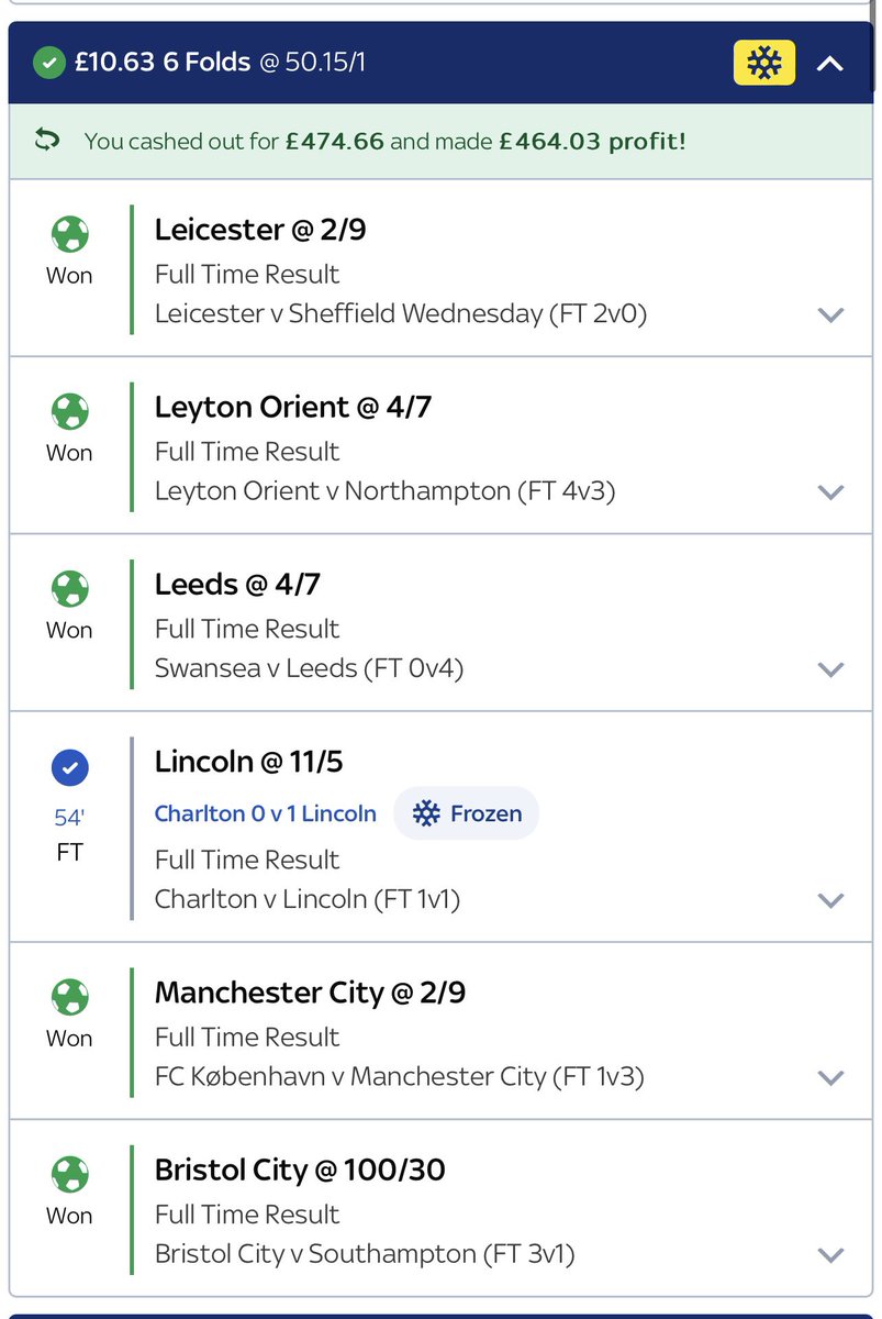 @SkyBet another #skybetaccafreeze massive win I swear to god @leytonorientfc almost gave me a heart attack 😂