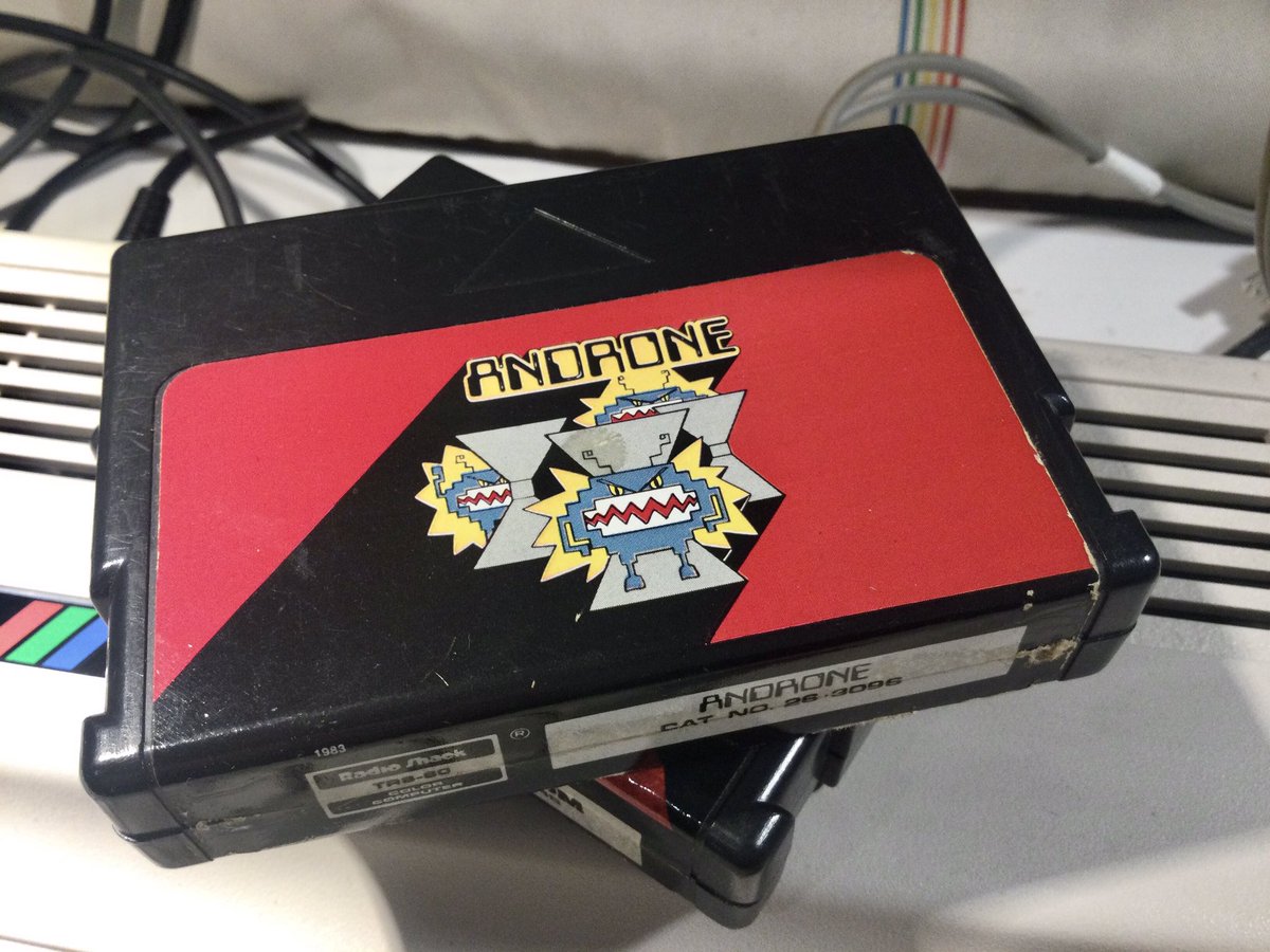 gordoslair's tweet photo. Tandy was really smoking some weird stuff when they came up with games for their color computer line. I still dig a handful including a 3D maze game set inside a computer called Androne. Kill those viruses. #Tandy #Tandycoco #8bitgaming https://t.co/ntSoVIRqYI