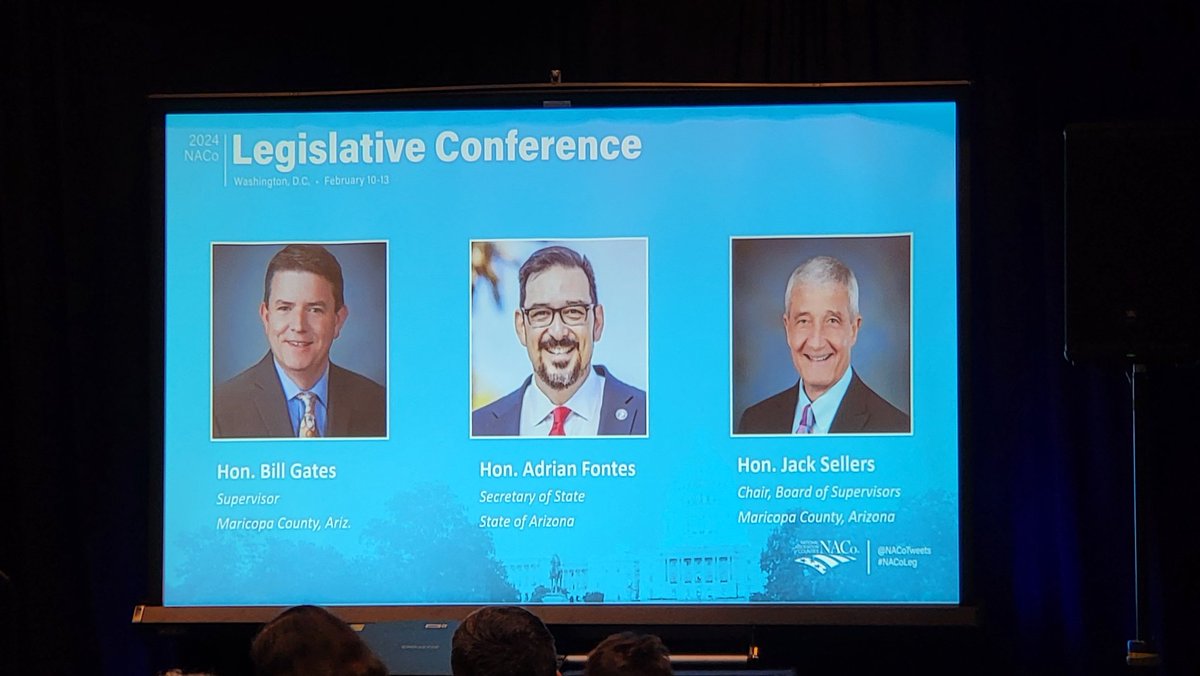 @maricopacounty is committed to safe, secure and transparent elections. A key part of that is ensuring our election workers feel safe. I joined @Adrian_Fontes and @jacksellers yesterday at @NACoTweets' Elections Summit to discuss our efforts to ensure election security in 2024.