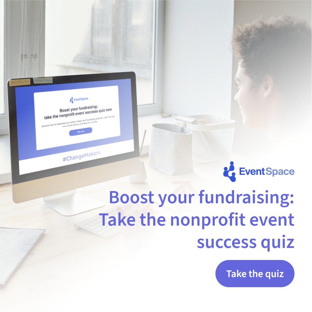 🌐Ready to level up your #Nonprofits virtual events? Dive into our interactive quiz to discover key strategies for success. 🚀 Uncover insights tailored for your organization and boost your fundraising game! Take the Quiz: hubs.li/Q02k21Wg0 #NonprofitsQuiz #EventSpace