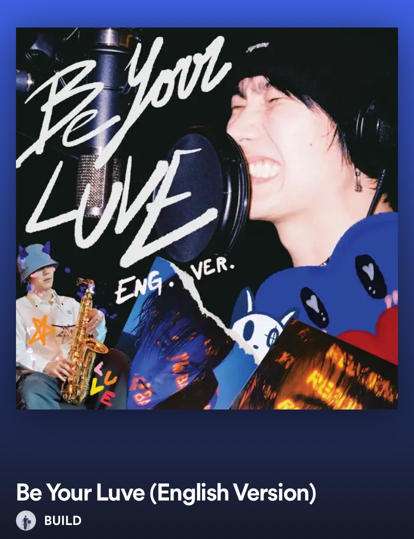 Build_FamilyFC's tweet photo. Be Your Luve ( English Version ) BUILD

🔗 https://t.co/A1IxK5kjeK

~ฟังก่อนนอนกันงับ~ 💙🎷

#BuildJakapan @JakeB4rever 
#Beyourluve https://t.co/ZNRkydRi4S