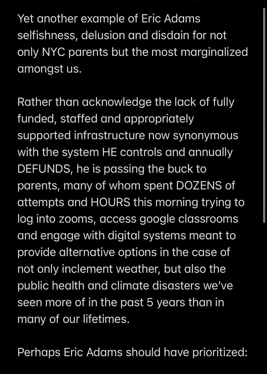 council_14's tweet photo. #CEC14 has been in communication with parents all morning trouble shooting tech issues while @NYCMayor blames us & @NYCSchools blames IBM. Is this the ‘mayoral accountability’ we were promised?Shaming parents for structural issues he caused by decimating the public school budget? https://t.co/tKPU8XCzfL