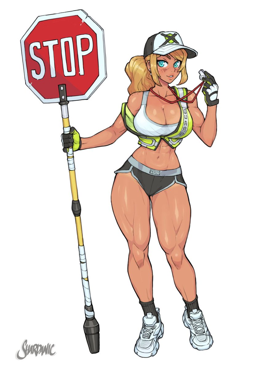 VIP Commission for <a href="/DracoSab/">Sab_draco</a> !

What is there not to love about a yoked crossing guard fighting game character? 💪🛑