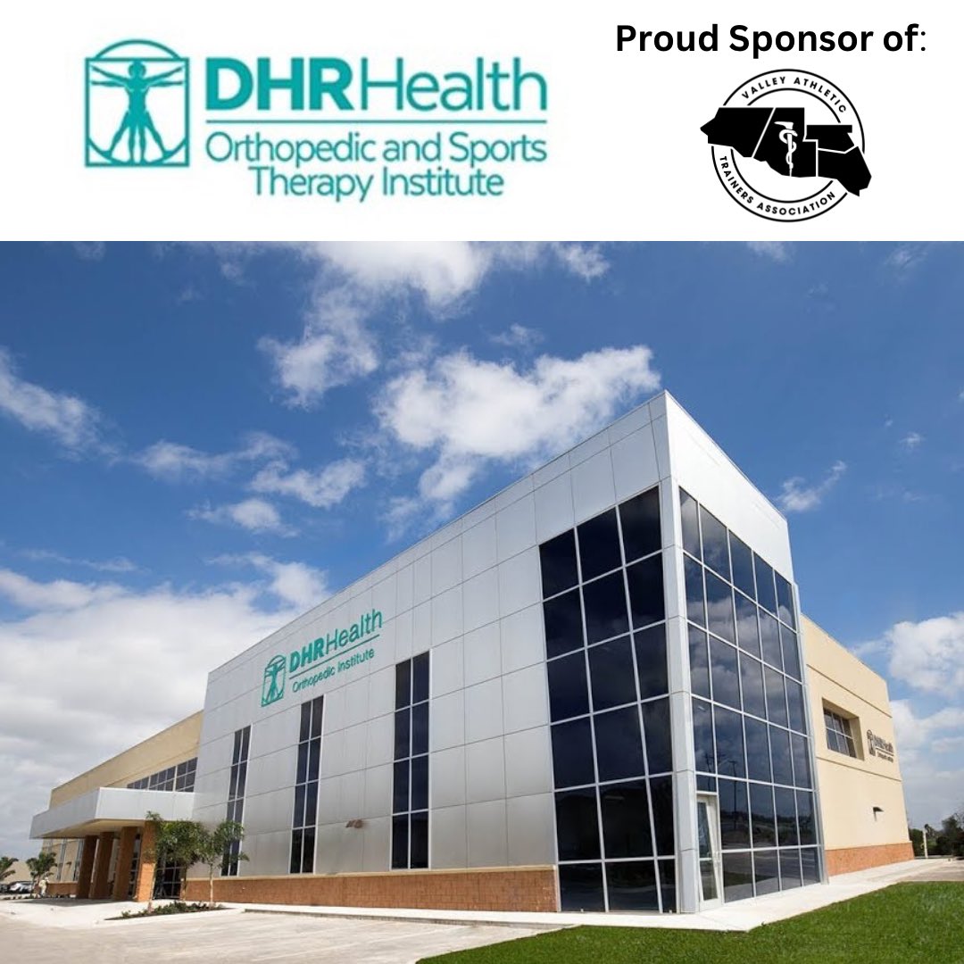 Thank you to our Corporate Sponsor @DHRhealth for always supporting the Athletic Trainers of the Rio Grande Valley!