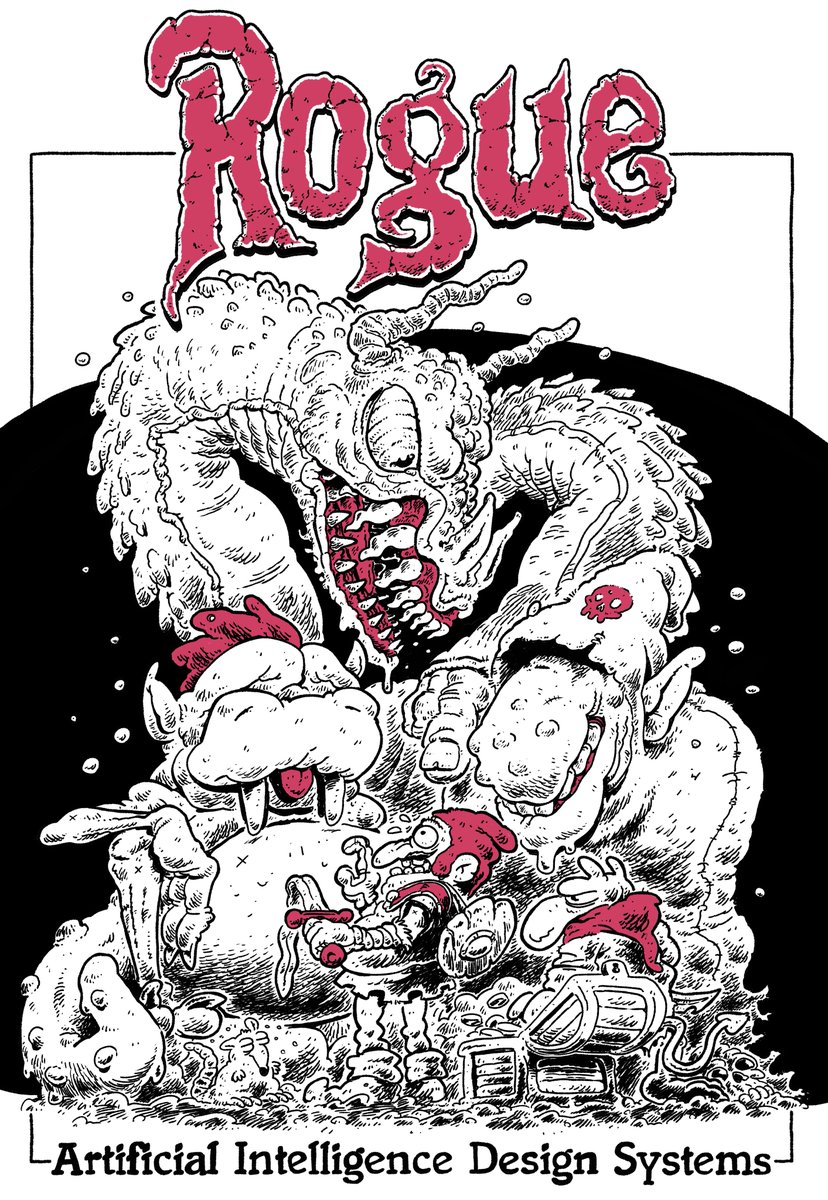 finished my remake the the original Rogue game cover.
#roguelike #roguelite