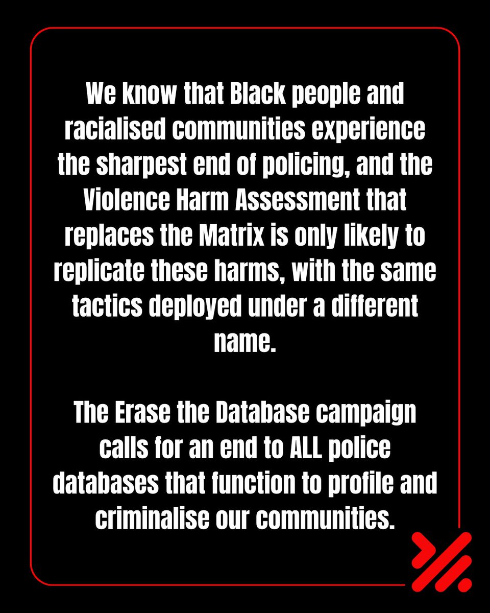 We have forced the Met to #EraseTheDatabase ✊🏿✊🏾✊🏽

If we are ever to move from harm to healing, we must put an end to ALL police surveillance tools, and instead invest in community based approaches to violence that centre racial justice and liberation.