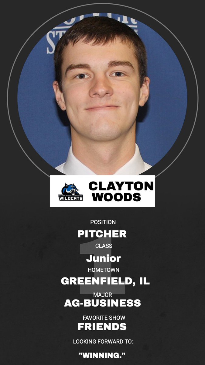 CSCWildcat9's tweet photo. “Get To Know You”

RHP Clayton Woods. https://t.co/e7zXLwAv8J