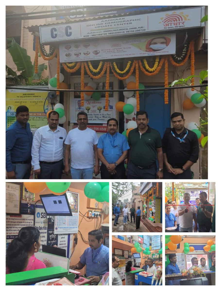 Inaugurate the CSC Aadhaar update center of VLE Suryakant Das,Puri,Odisha by CSC SPV UIDAI Vertical Head Shri Subodh Mishra. Grateful to have State Head CSC Odisha Shri Madanmohan Rout and officials present. 

 #AadhaarUpdate #DigitalIndia