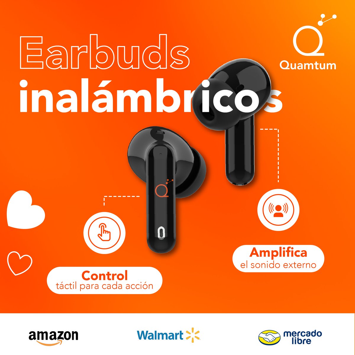 QuamtumAudio's tweet photo. ¡Enamórate y escucha tu música favorita!
Este mes regala o regálate unos #QuamtumProQA10, lleva contigo nuestros earbuds, ten el control directo y súbele al volumen. 🧡🖥️🌐

Adquiérelos en Amazon, Mercado Libre y Walmart.

#HolaQuamtum #QuamtumAudio #EarbudsQuamtum #Audio https://t.co/ytd1Op9o7M