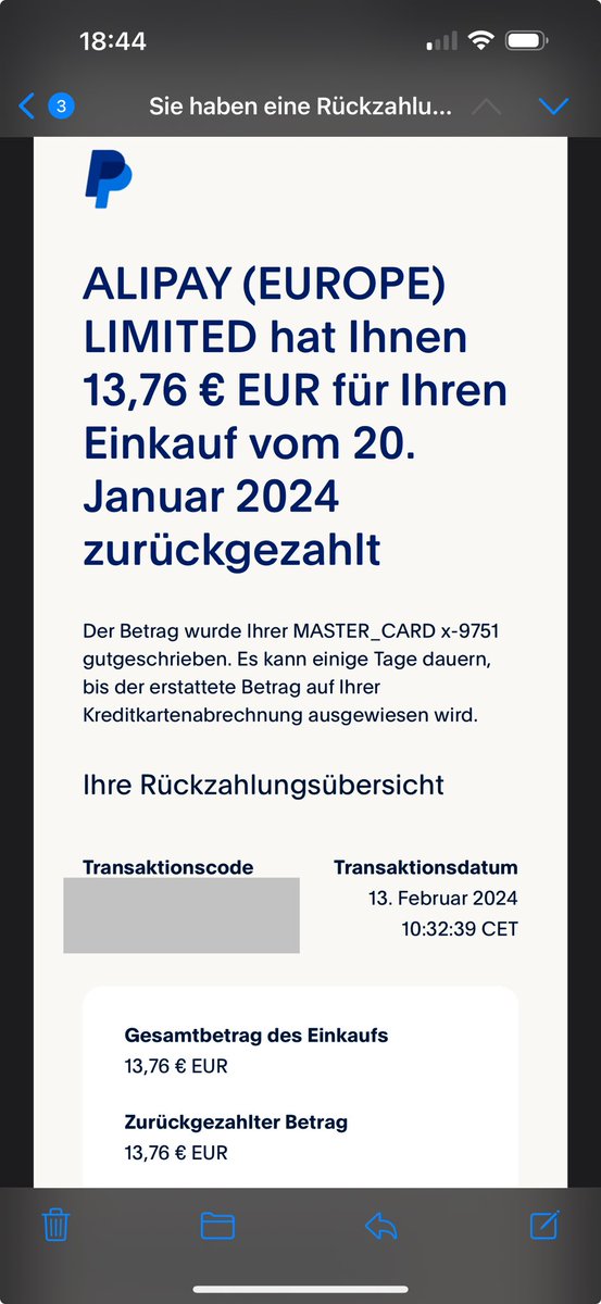 MP10483367's tweet photo. @PayPalDE Warum werden Gutschriften trotzdem von meiner Mastercard abgebucht? Habt ihr das echt nötig. Freut euch über Chargeback 😋 ihr Dilettanten! 
#paypal #betrug #bank https://t.co/sov1AKVz0t