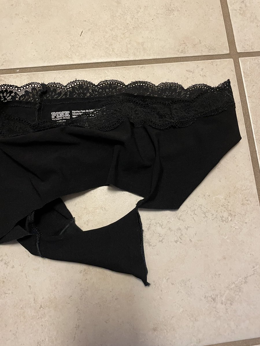 itsmelphere's tweet photo. @VictoriasSecret new underwear should not fall apart like this https://t.co/TqvxhnhJXj