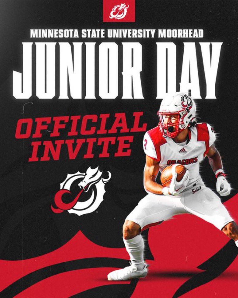 Thank you @CoachCzech15 for the Junior Day invite at Minnesota State University Moorhead @MSUMDragons ! @litten_andy @hzfbfamily @Sub0_Athletics @WClay99 @slingitqb @TGurley81 @gavinlutman18 @azc_obert @AZPreps365 @PrepRedzoneAZ @JUSTCHILLY @therealbeadle