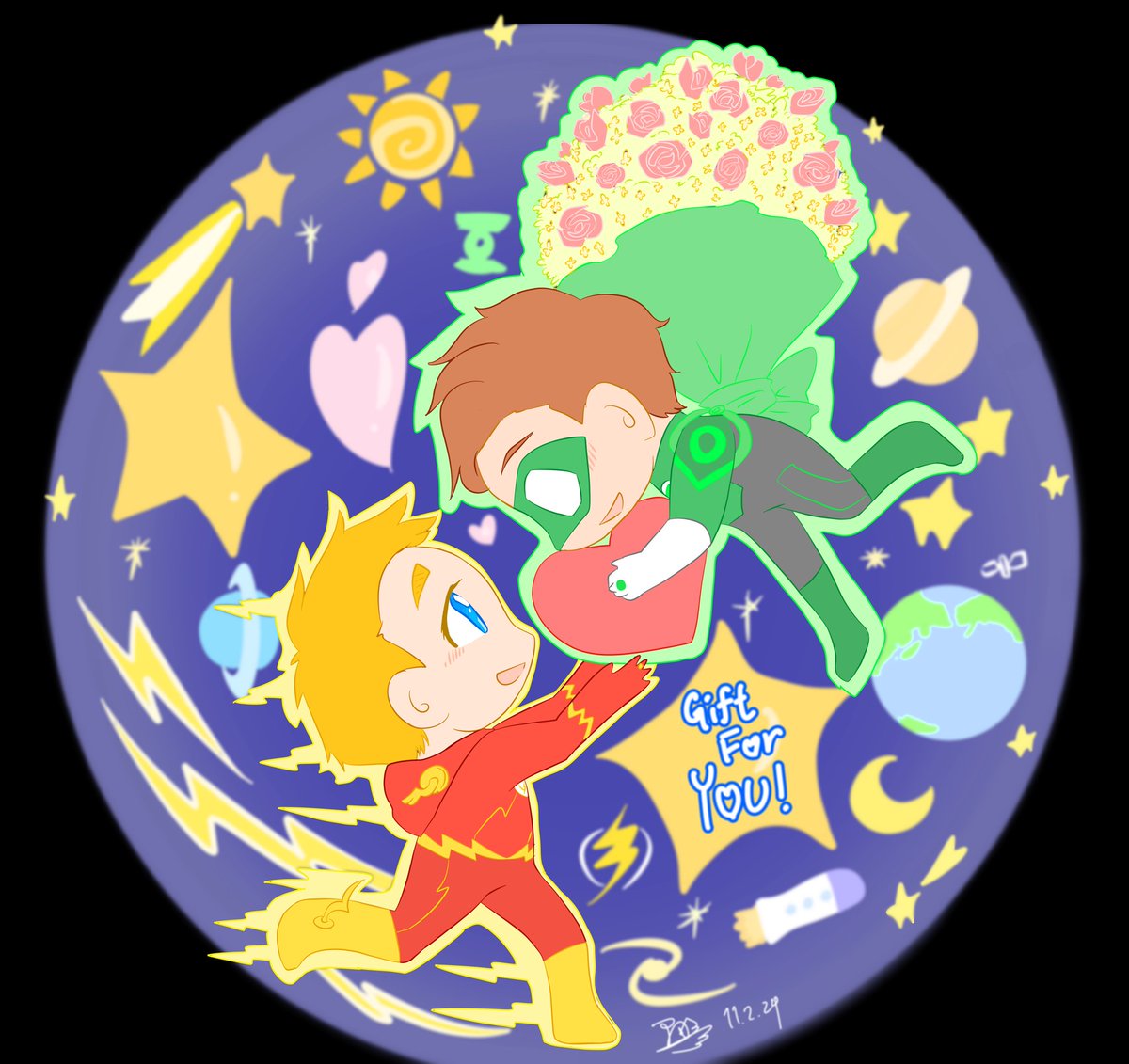 tomatofranky's tweet photo. HAPPY VALENTINE'S DAY!
Gift for you💚❤️
#DCFanDome #dcuniverse #halbarry #greenlantern #theflash #haljordon #barryallen #ザ・フラッシュ #DCコミック #グリーンランタン #ハルバリ https://t.co/Kv0MPDb84R