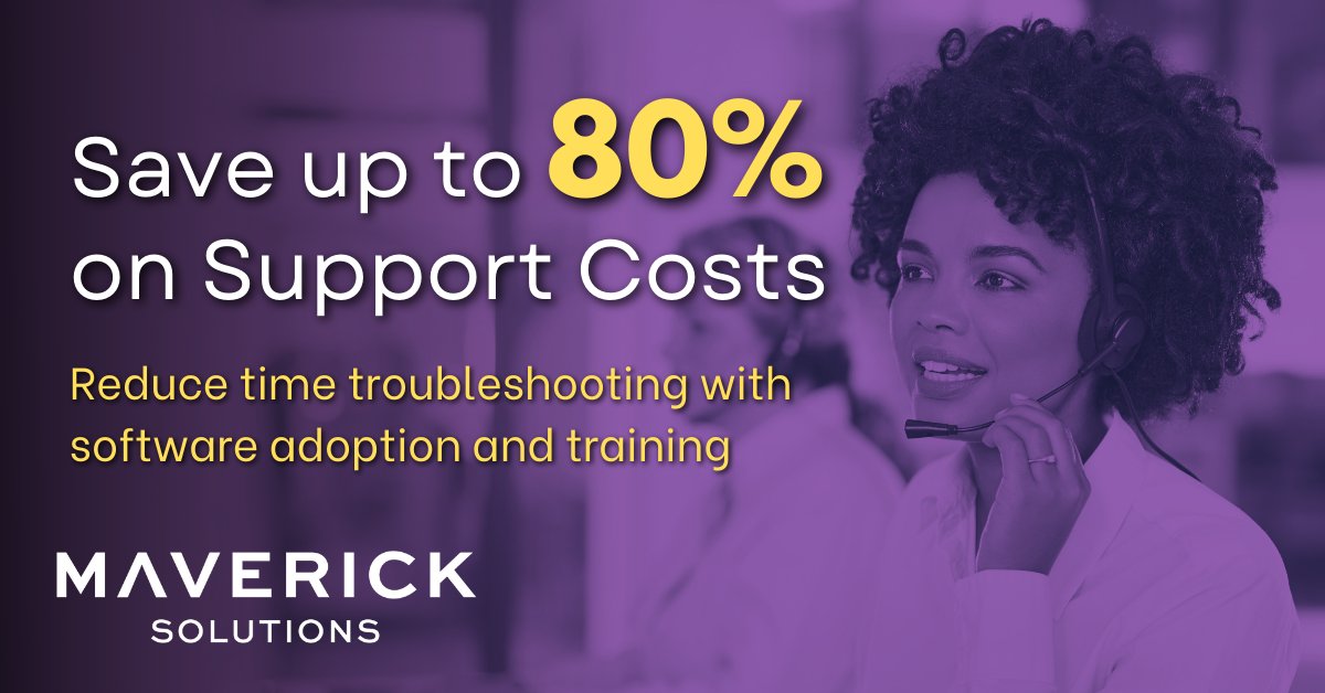 MaverickTaaS's tweet photo. Support tickets drain your company's time &amp; money.

With Maverick's #DAP, your users get real-time guidance and support in-task.

📉 Reducing # of support tickets
🙏 Increasing user satisfaction and proficiency
💰 Saving up to 80% on support costs

https://t.co/WPzZFbOca3 https://t.co/P8U0rlRRZ3