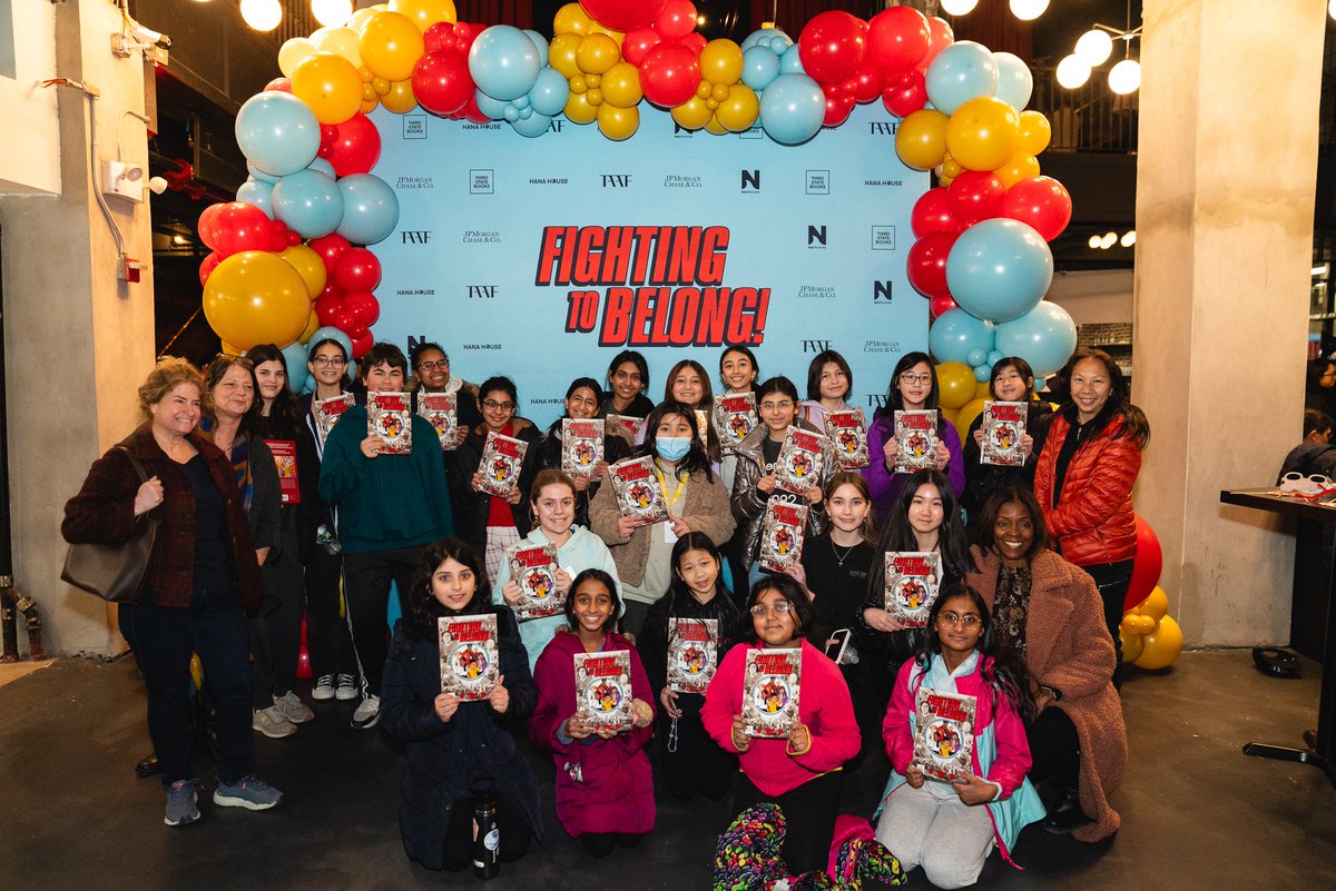'Fighting to Belong!' is finally out! To celebrate its release & Lunar New Year, TAAF & @ThirdStateBooks in partnership with @jpmorgan, @NextShark & Hana House hosted a launch party for over 500 attendees to celebrate the graphic novel's larger mission to create belonging.
