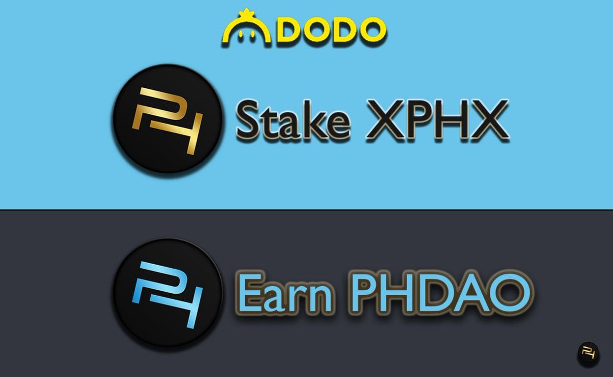 🔰Stake: XPHX ✅Earn: PHDAO 🔒Current $XPHX Locked by stake hodlers: 880,606 XPHX ($10,229) ⚜️Reward Supply : 40.48K PHDAO($21,500) for 9 YEARS! Partnering @BreederDodo 🗓Smart-Contract: 0x7cf805e78867baa90813dae6e862ec25377cd6fb 🔸Stake your XPHX now 👇 app.dodoex.io/earn/mining?ne…