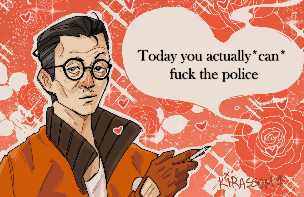 Kirassom's tweet photo. Valentine cards for your disco besties 

[#DiscoElysium] https://t.co/2LPAcMFjhT