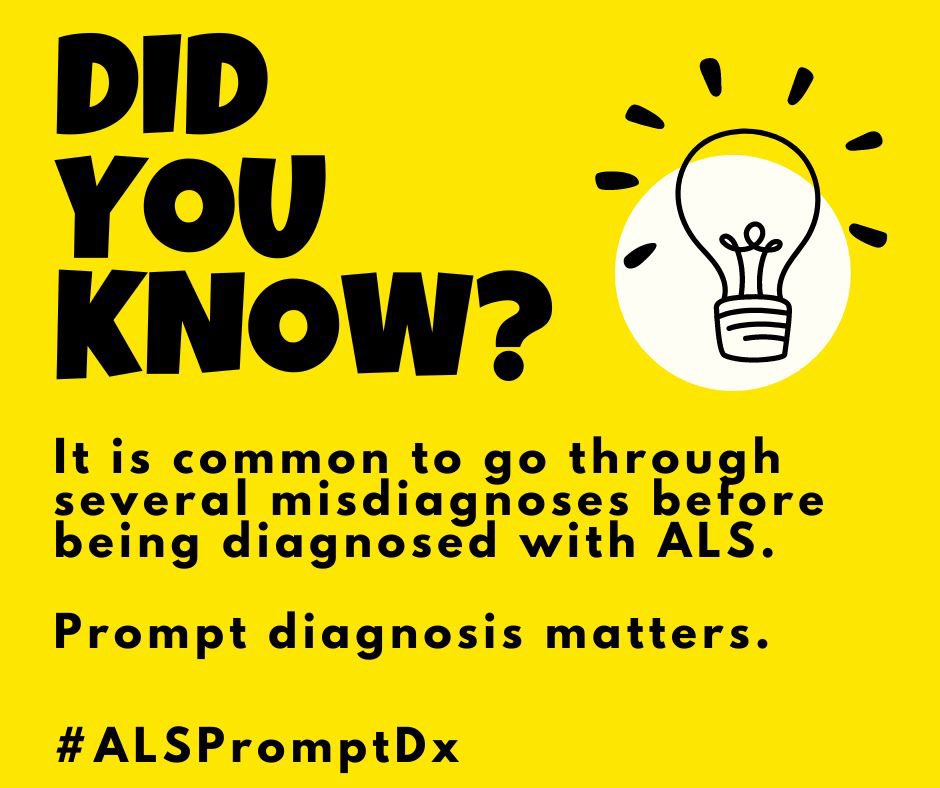 alshoneybadgers's tweet photo. Misdiagnosis is common when going through a diagnostic journey, which can lead to unnecessary procedures and lost time. 

Please visit https://t.co/YsDkkxWryQ to learn more.

#endALS #rawr https://t.co/KtV2IcrIBl
