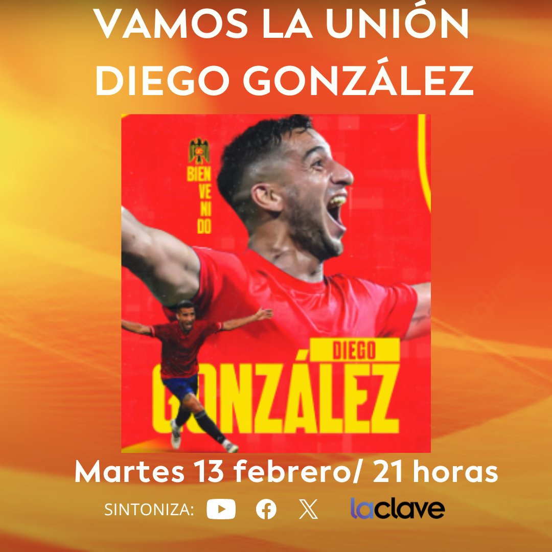 Flacocontreras's tweet photo. Confirmado! Llega Diego El Pulpo González al Vamos La Unión, hoy desde las 21 horas en @radiolaclave , te esperamos con @jpromano y @ashcompostela , leemos tus preguntas en el chat! https://t.co/eR6T0oDQA1