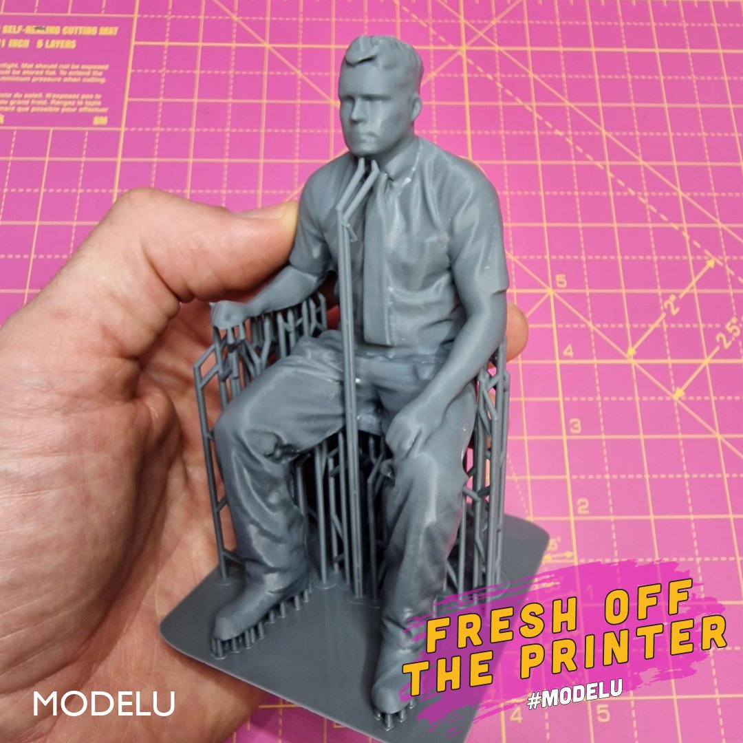 Modelu3d's tweet photo. A 1:12th driver, cleaned and cured, ready to ship to a customer! Any of the figures and details in our range can be printed in larger scales such as 1:12th, 1:13.7th (7/8ths gauge), 1:16th (5" gauge) and more. If you have any requirements please get in touch!
#modelu #modelu3d https://t.co/Vemb5oJ5cL