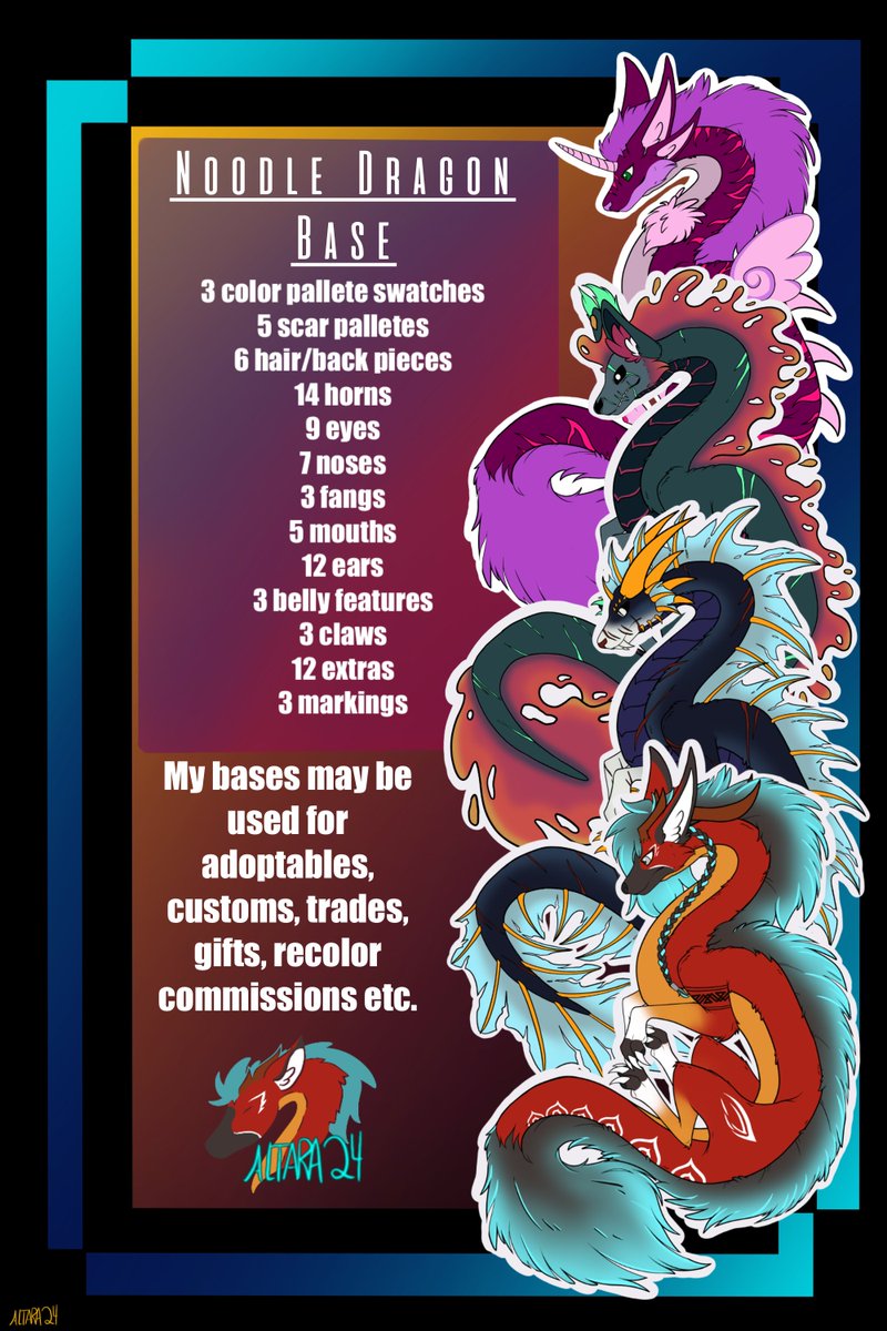 Altara_noodle's tweet photo. Wanna design some amazing eastern dragons?? Then check out my new base in my ko-fi store!!  
https://t.co/Zs8W6edca7 https://t.co/aGsmcyfIb1