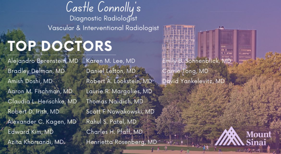 We take pride in acknowledging our 21 physicians, who are among the esteemed @CastleConnolly of 2024, representing doctors across the nation! @IcahnMountSinai @MountSinaiNYC